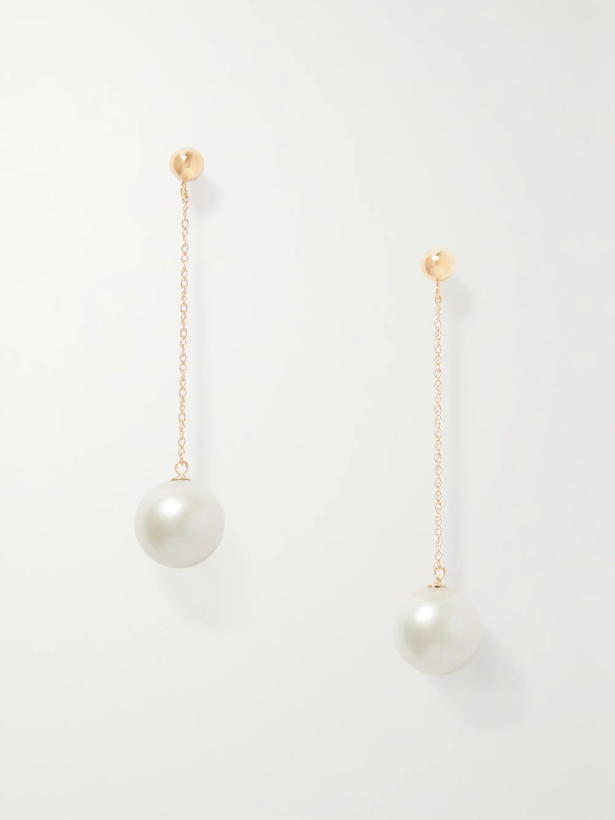Girl with a Pearl 14-karat gold pearl earrings | NET-A-PORTER (US)