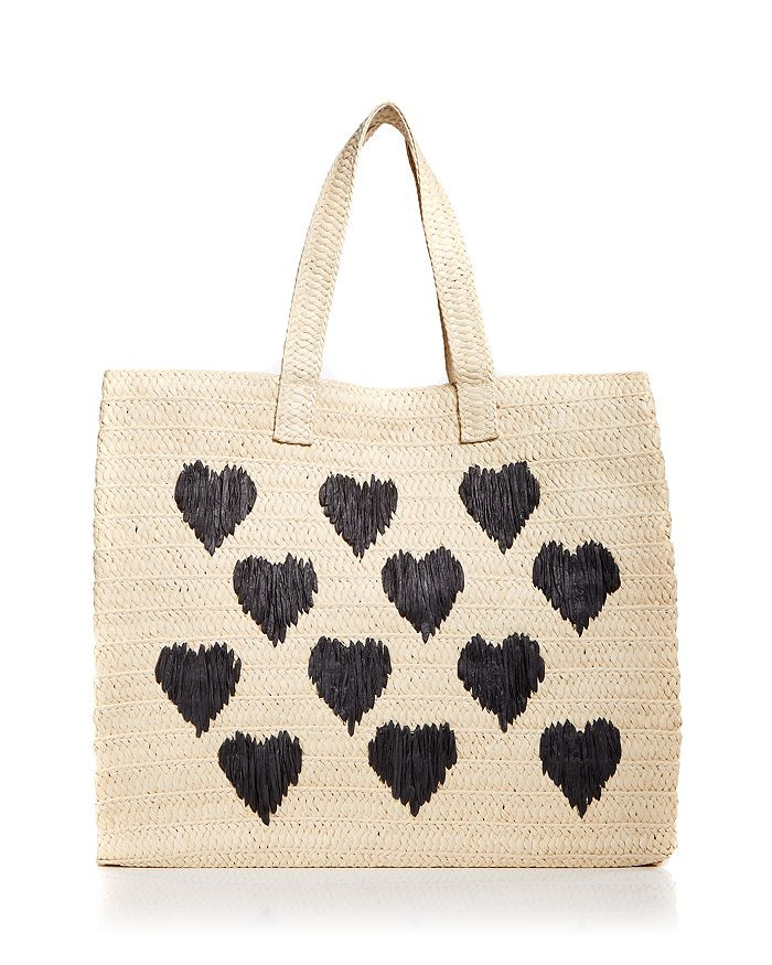 BTB Los Angeles Be Mine Straw Tote Handbags - Bloomingdale's | Bloomingdale's (US)