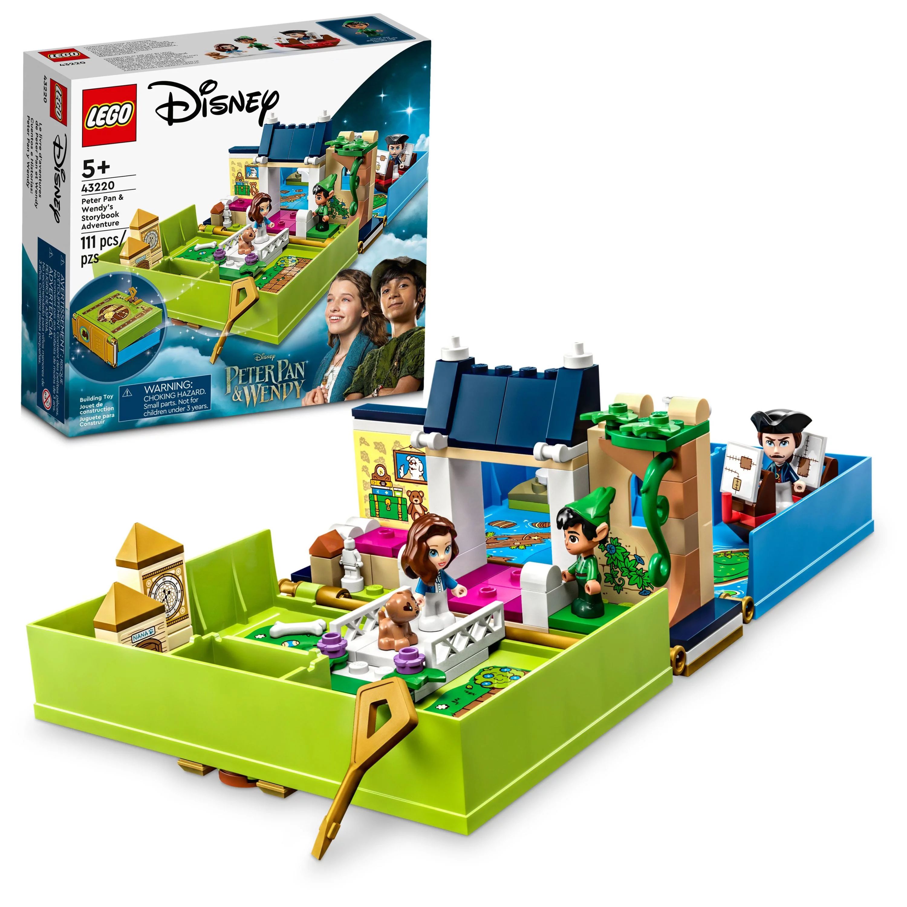 LEGO Disney Peter Pan & Wendy's Storybook Adventure 43220 Portable Playset with Micro Dolls and P... | Walmart (US)