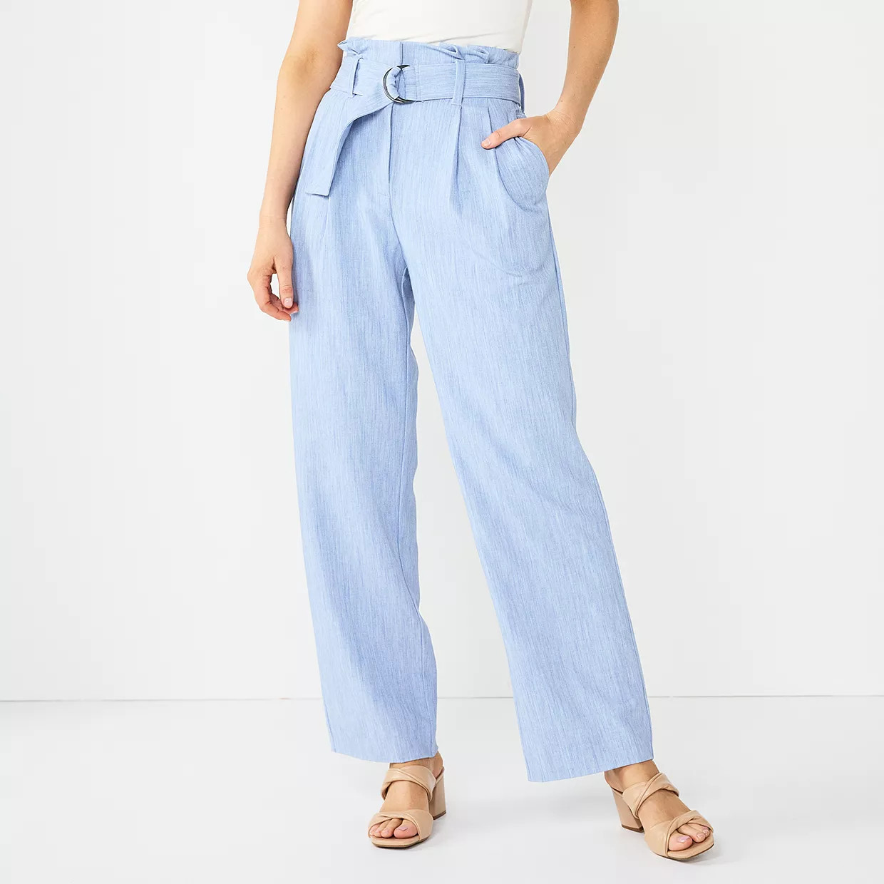 Women's Nine West Paperbag Waist Trouser | Kohl's
