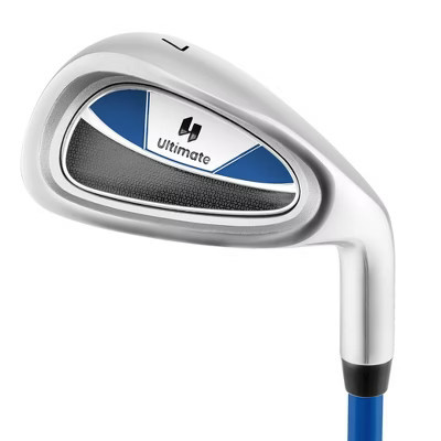 Costway Ultimate 33" Junior #7 Iron for Kids with Fiberglass Shaft & Headcover Individual Gold Club Blue | Target