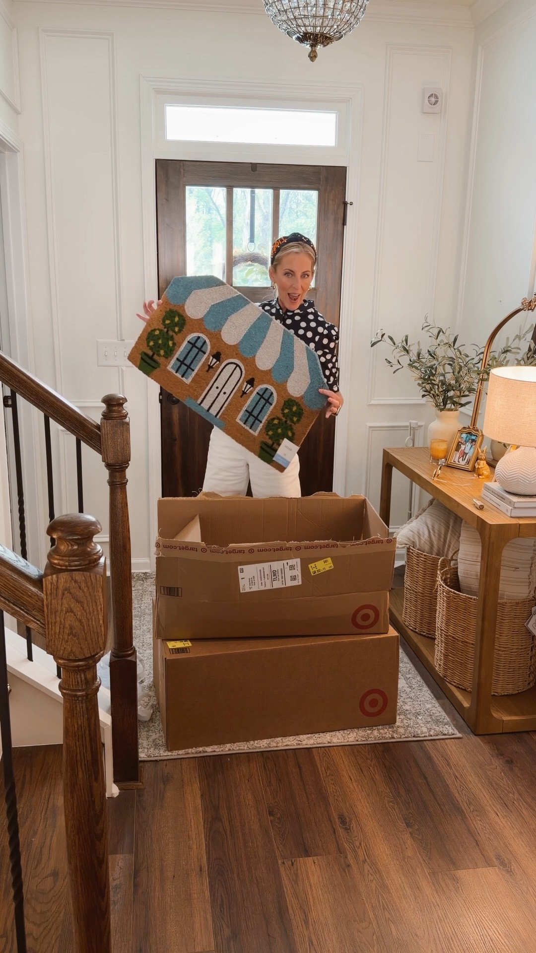 Sneak peek at what I’m planning for my spring door… I will be changing it this weekend… 