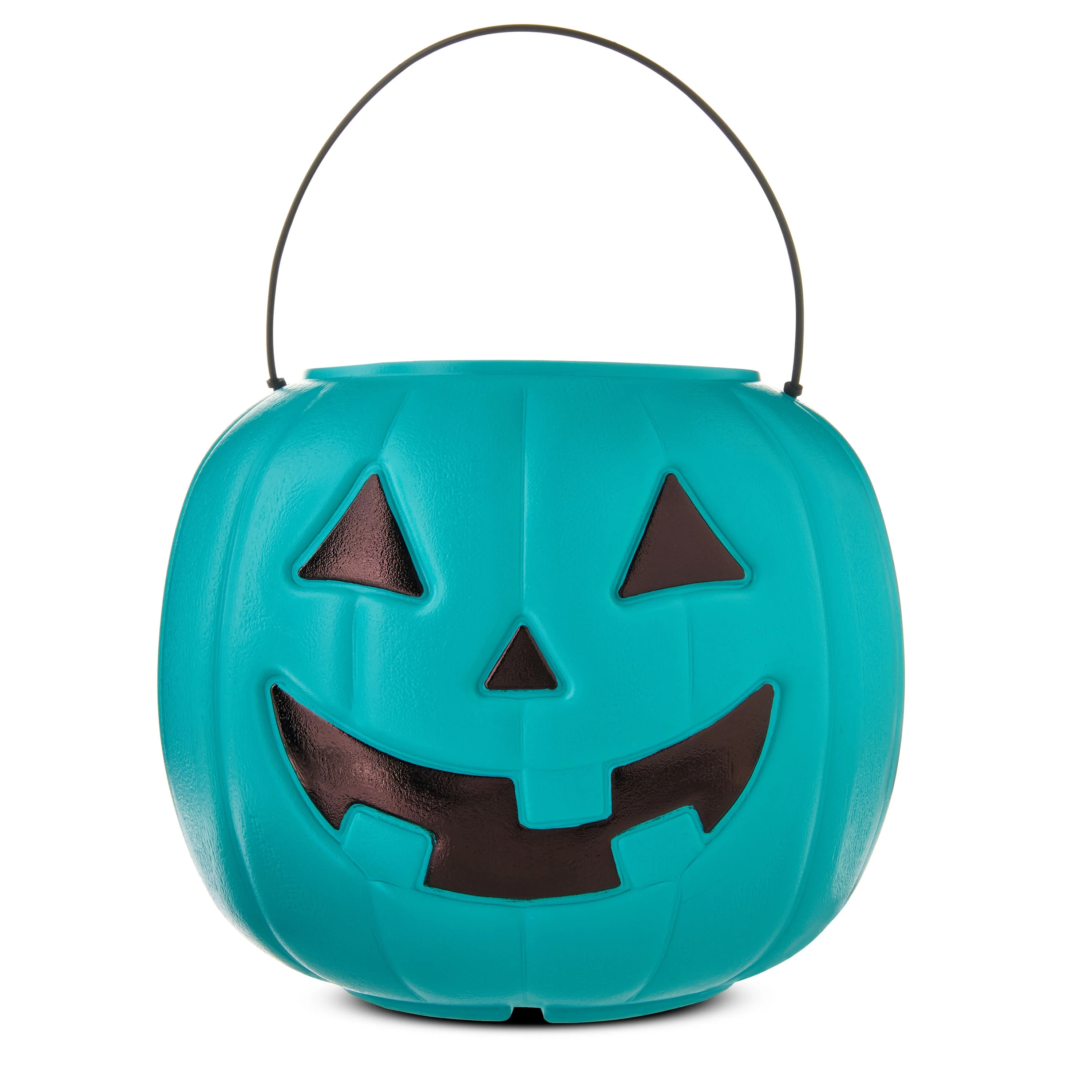8" Pumpkin Pail, Teal, Halloween Treat Bucket, by Way to Celebrate | Walmart (US)