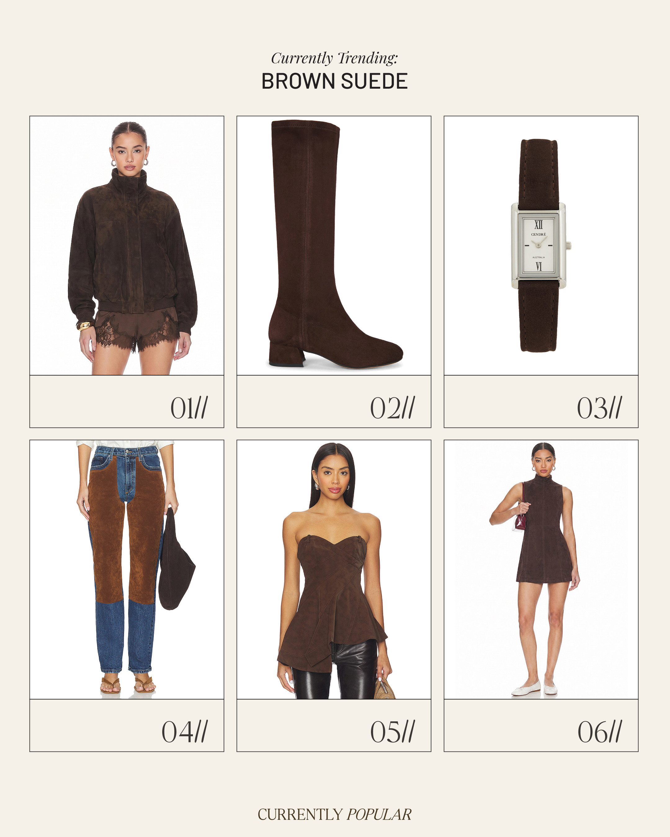 Brown Suede 

 #LTKootd #LTKSeasonal #LTKWorkwear