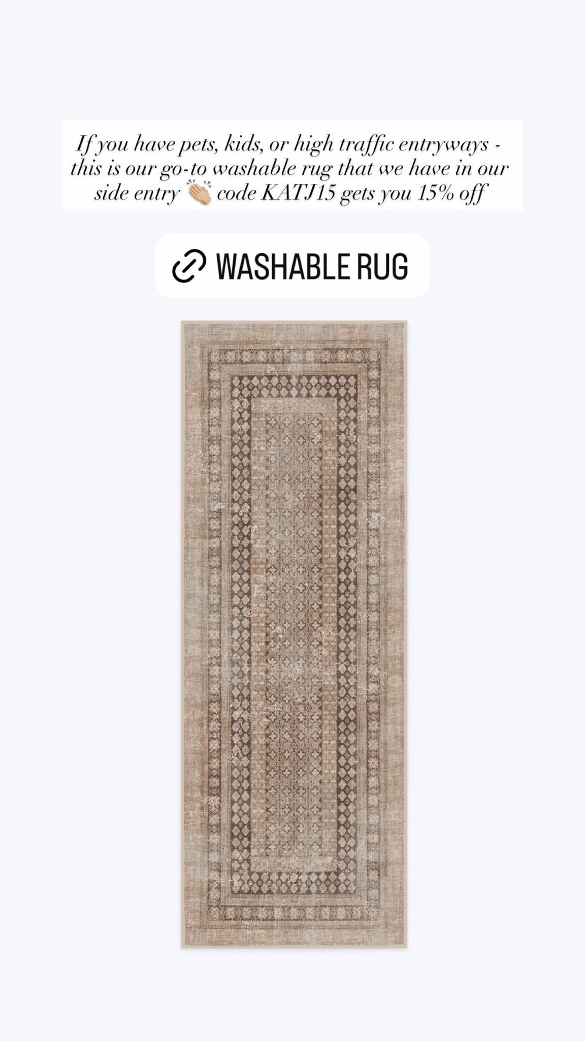 Washable rug, entryway rug. 

#LTKSeasonal #LTKSaleAlert #LTKHome