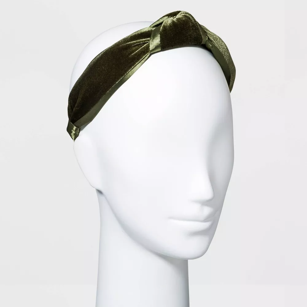 Satin and Knitted Fabric Top Knot Headband - Universal Thread Copper