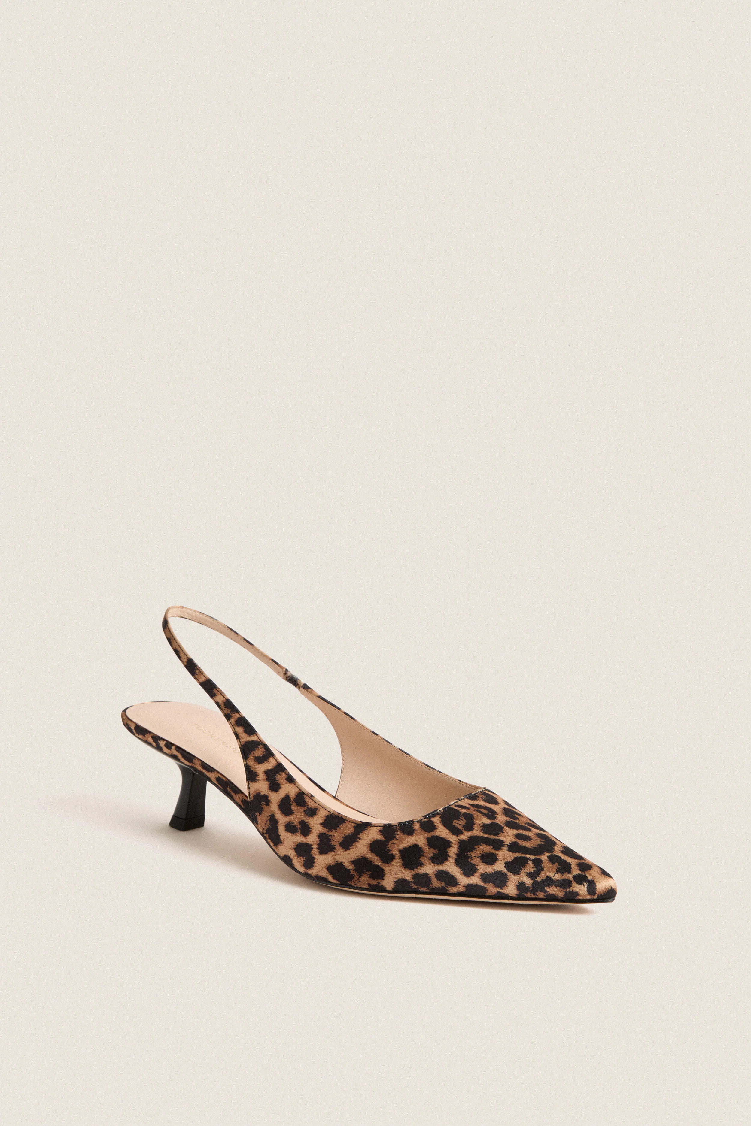 Leopard Satin Audrey Heels | Tuckernuck (US)