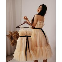 Champagne Dresses For Mommy & Me, Matching Dresses, Birthday Tulle Dress, Wedding Guest Dress | Etsy (US)