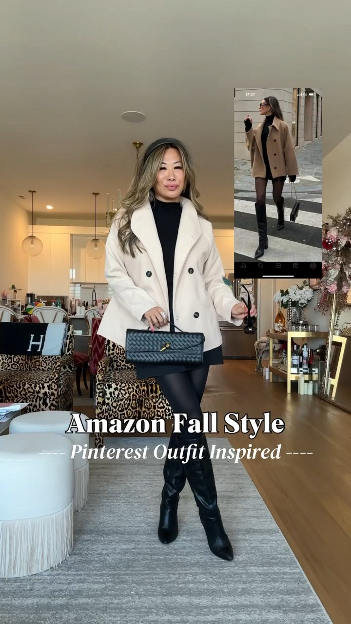 Amazon fall style Pinterest outfit inspired! Amazon finds, Amazon coat, Amazon accessories, Amazon bag, wool coat, fall style, fall outfit 

Wearing Small in everything shown

#LTKSeasonal #LTKFindsUnder100 #LTKStyleTip