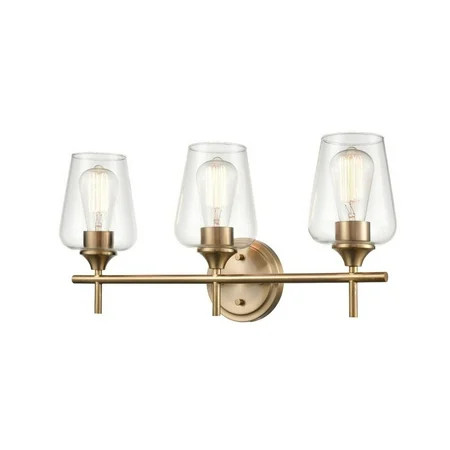 9703-MG-Millennium Lighting-Ashford - Three Light Bath Vanity Modern Gold Finish with Clear Glass | Walmart (US)