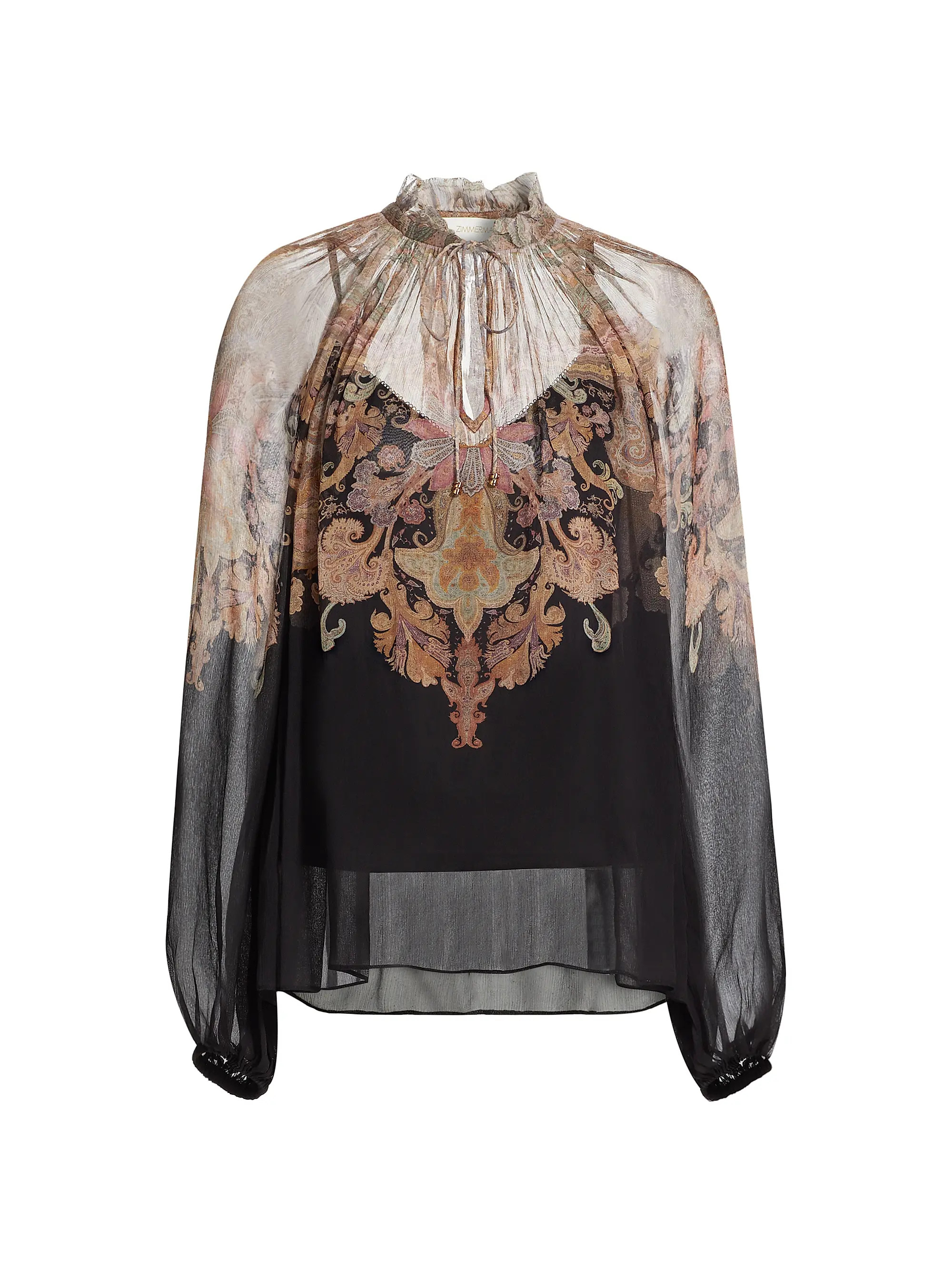 Paisley Tieneck Blouse | Saks Fifth Avenue