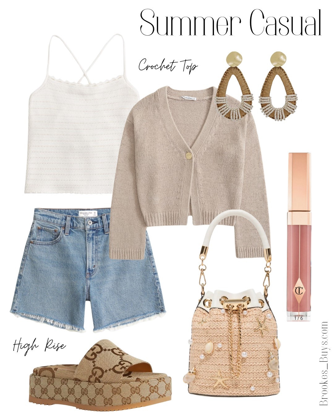 I love the crochet top with this high rise short with longer inseam. How cute is this bag?❤️

#LTKShoeCrush #LTKActive #LTKFindsUnder50