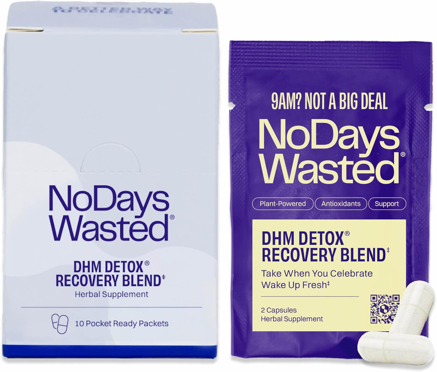 DHM Detox® - No Days Wasted® - New Look - Dihydromyricetin (DHM Supplement), Milk Thistle, Pric... | Amazon (US)