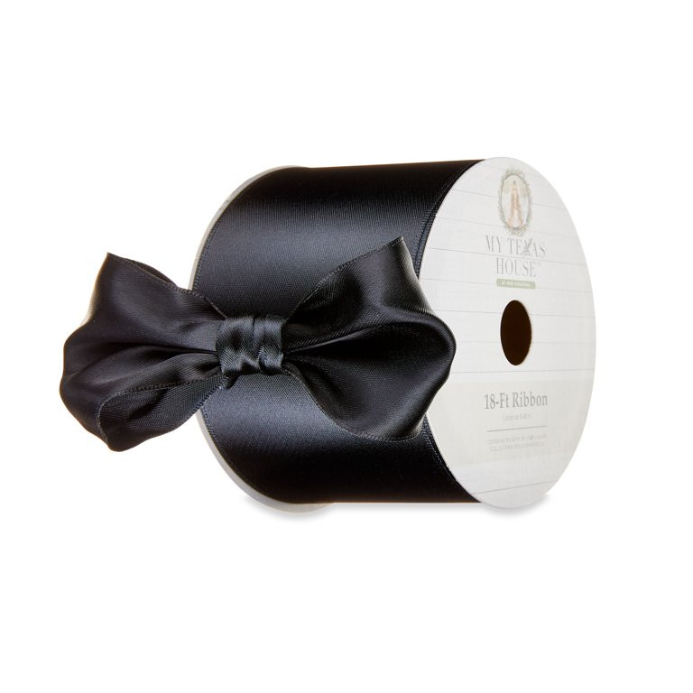 My Texas House Black Satin Ribbon, 18' | Walmart (US)