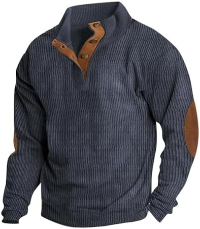 RTRDE Men's Henley Pullover Sweatshirts Long Sleeve Shirts Casual Thermal Loose Fit Button Up Pul... | Amazon (US)