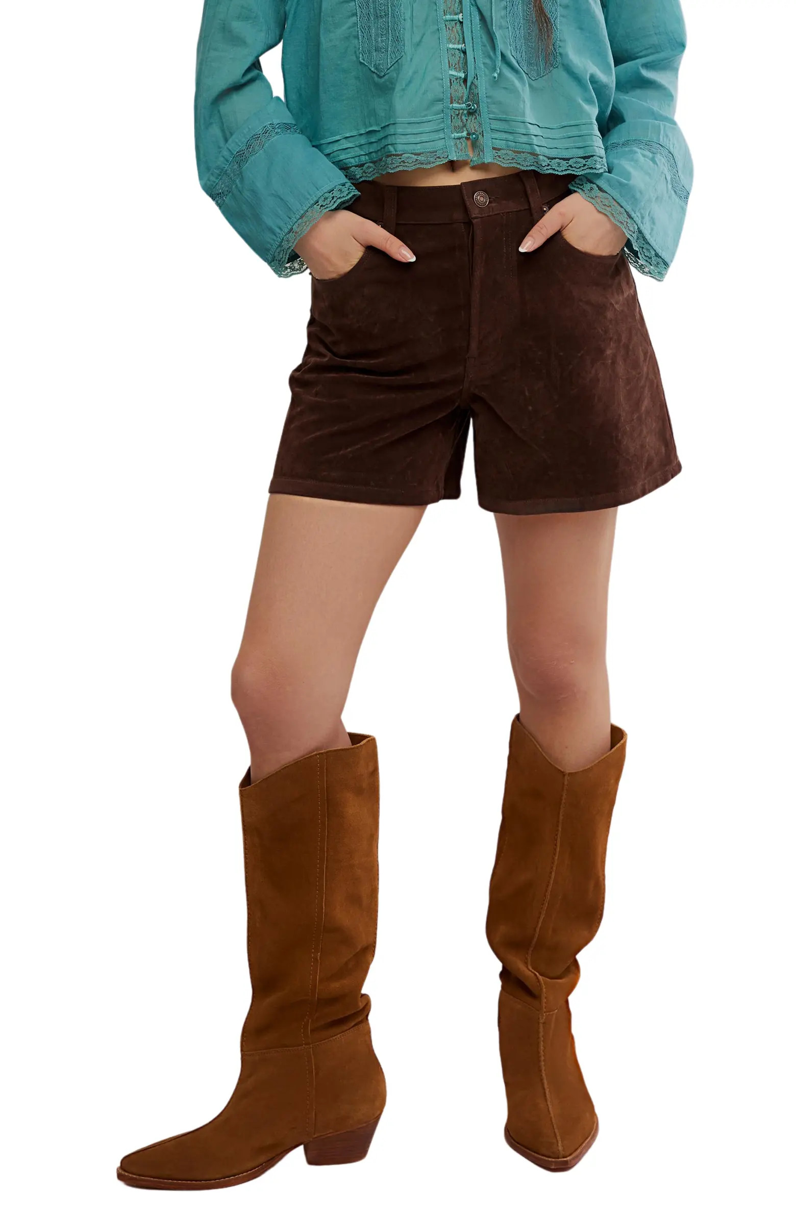 Tippi Faux Suede Shorts | Nordstrom