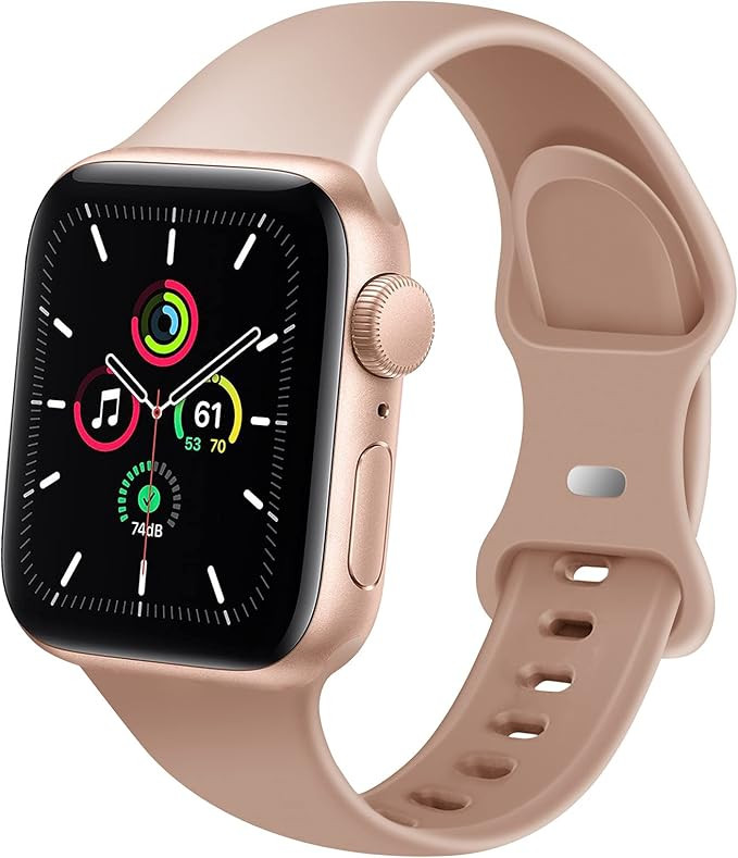 DYKEISS Silicone Sport Band Compatible for Apple Watch Band 38mm 42mm 40mm 44mm, Soft Replacement... | Amazon (US)