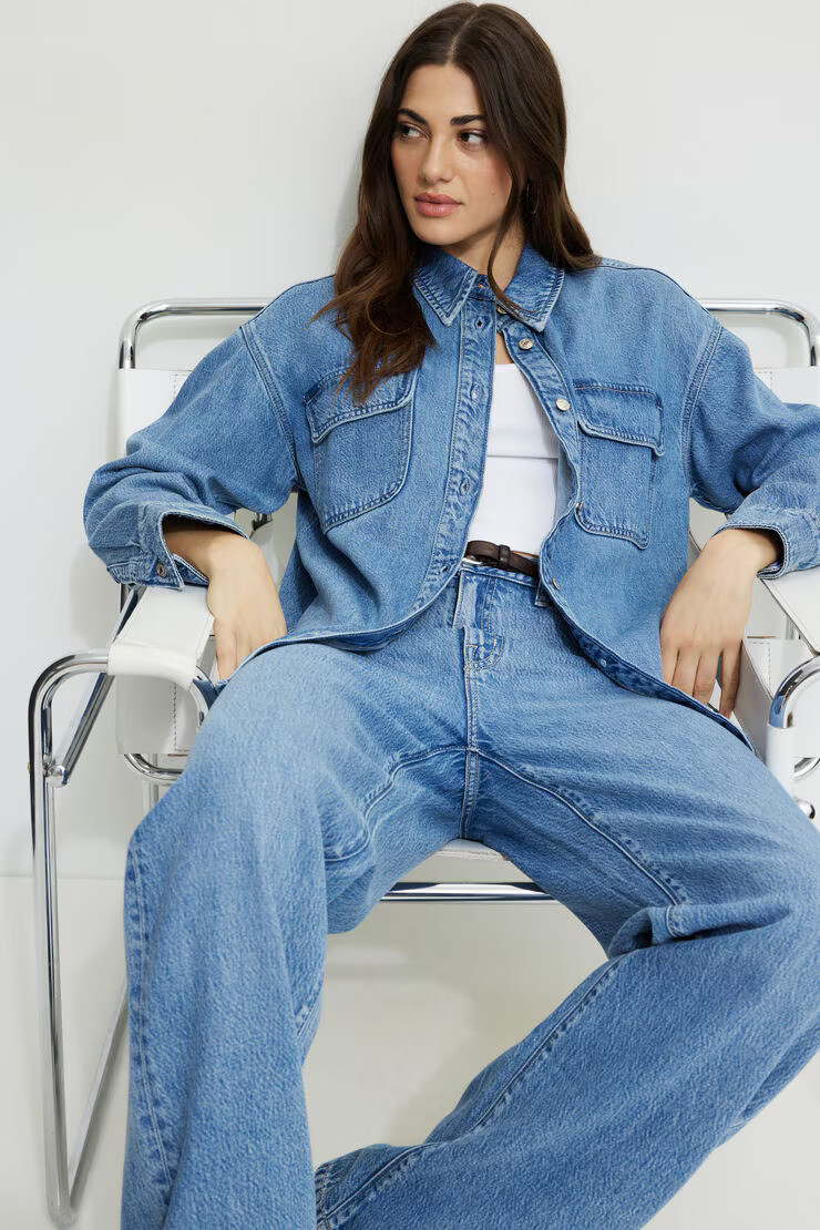 Sydney Mid Rise Baggy Fit Tencel™ Jeans | Dynamite Clothing