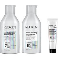 Redken Acidic Bonding Concentrate Shampoo and Conditioner 300ml with Leave-In Treatment Travel Size 30ml, Bond Repair Bundle | Look Fantastic (UK)
