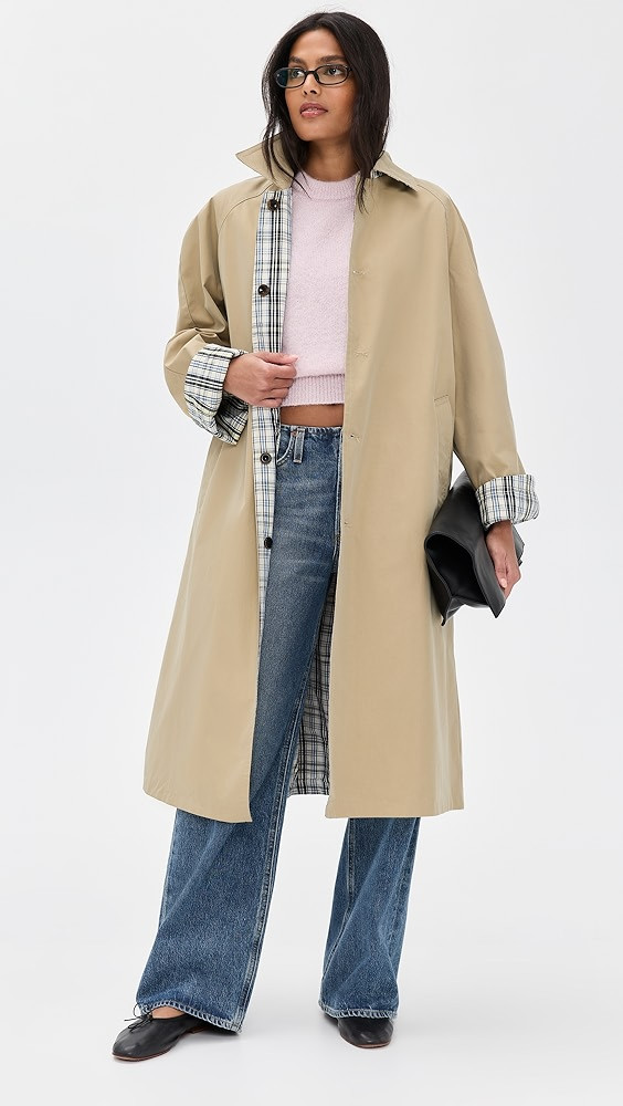 Reversible Plaid Trench Coat | Shopbop