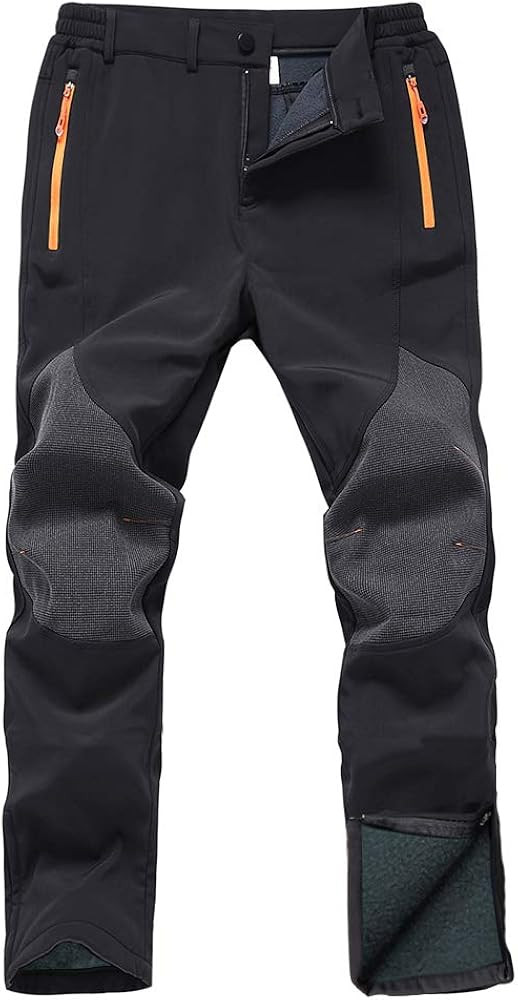 Gash Hao Mens Snow Ski Waterproof Softshell Snowboard Pants Outdoor Hiking Fleece Lined Zipper Bo... | Amazon (US)