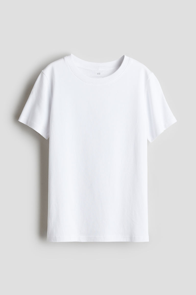 H & M - Cotton T-Shirt - White | H&M (US + CA)