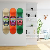 Andy Warhol Campbells Soup Skateboard Art, Wall Decor - Print | Etsy (US)