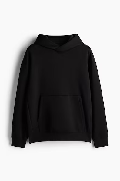 H & M - Loose-Fit Sports Hoodie with DryMove - Black | H&M (US + CA)