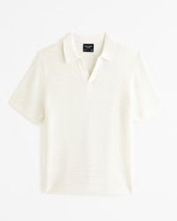 Retro Johnny Collar Sweater Polo | Abercrombie & Fitch (UK)