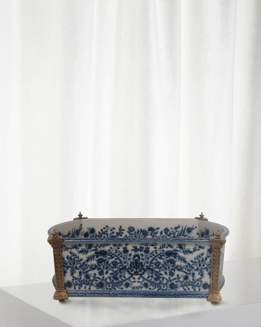 Winward Home Blue and White Planter | Neiman Marcus