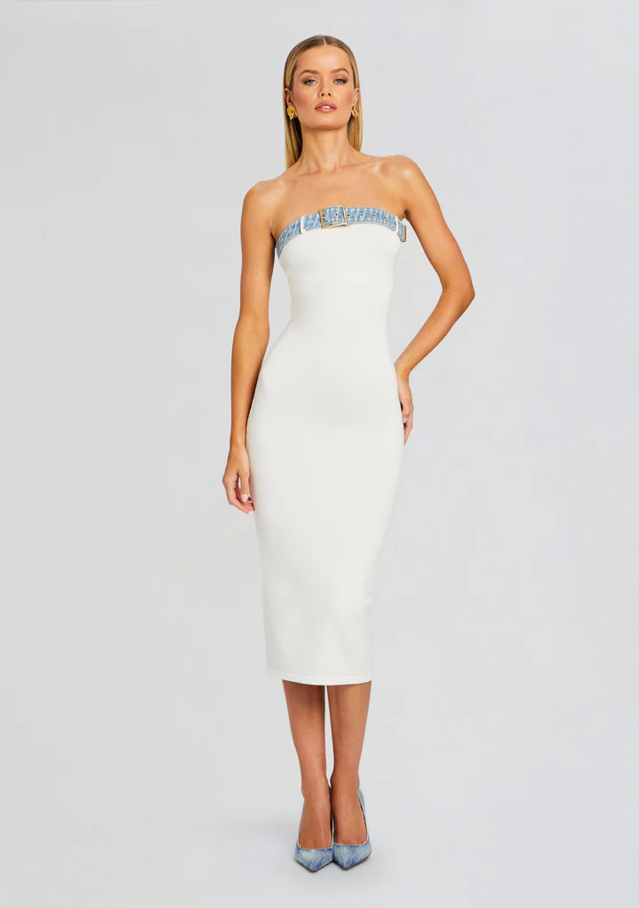 Blanche Knit Denim Dress | Retrofete