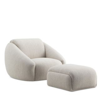 Florentina Swivel Chair & Ottoman - 100% Exclusive | Bloomingdale's (US)