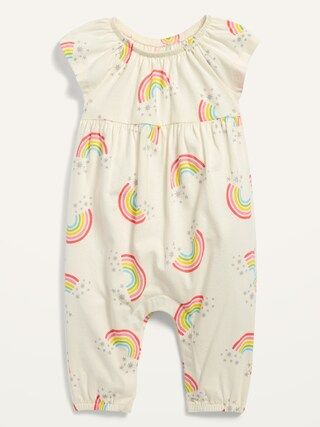 Flutter-Sleeve Jersey Jumpsuit for Baby | Old Navy (US)