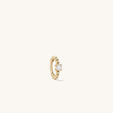 Cartilage Diamond Beaded Mini Hoop | Mejuri (Global)