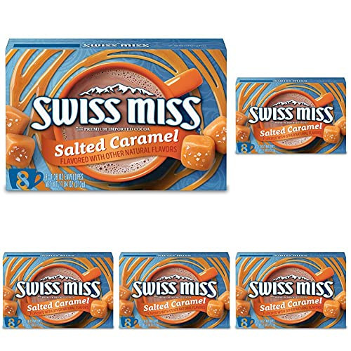 Swiss Miss Salted Caramel Flavored Hot Cocoa Mix, 1.38 oz 8 ct (Pack of 5) | Amazon (US)