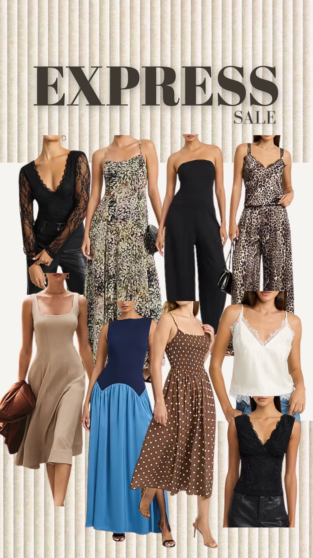 @Express Renew your fall wardrobe by shopping the sale. 

Animal print, lace tank, camisole, colorblock dress, outfit inspo

#LTKMidsize #LTKootd #LTKgrwm
