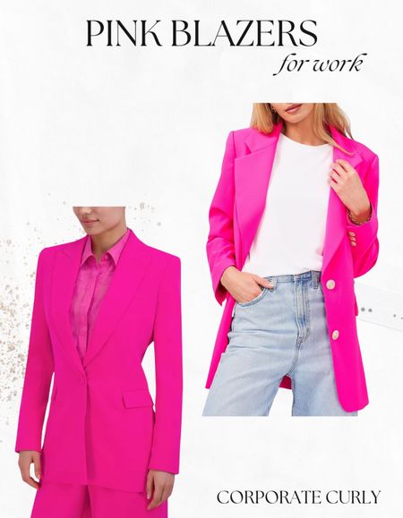 Pink blazers for office 

#LTKworkwear #LTKstyletip