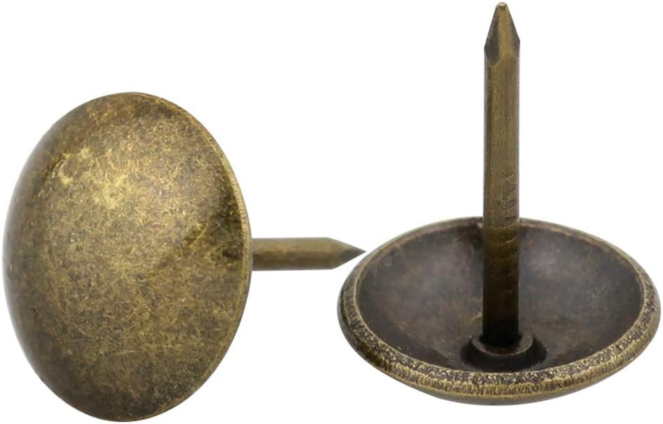 Yasorn 100pcs Antique Upholstery Nails Decorative Furniture Tacks Set Thumb Tack Push Pins DIY 1/... | Amazon (US)