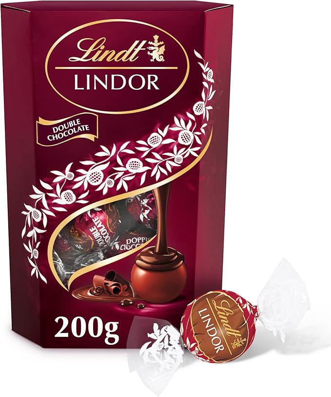Lindt Lindor Double Chocolate Truffles – 200g Box (Approx. 16 Balls) – Smooth Filling – Chr... | Amazon (UK)