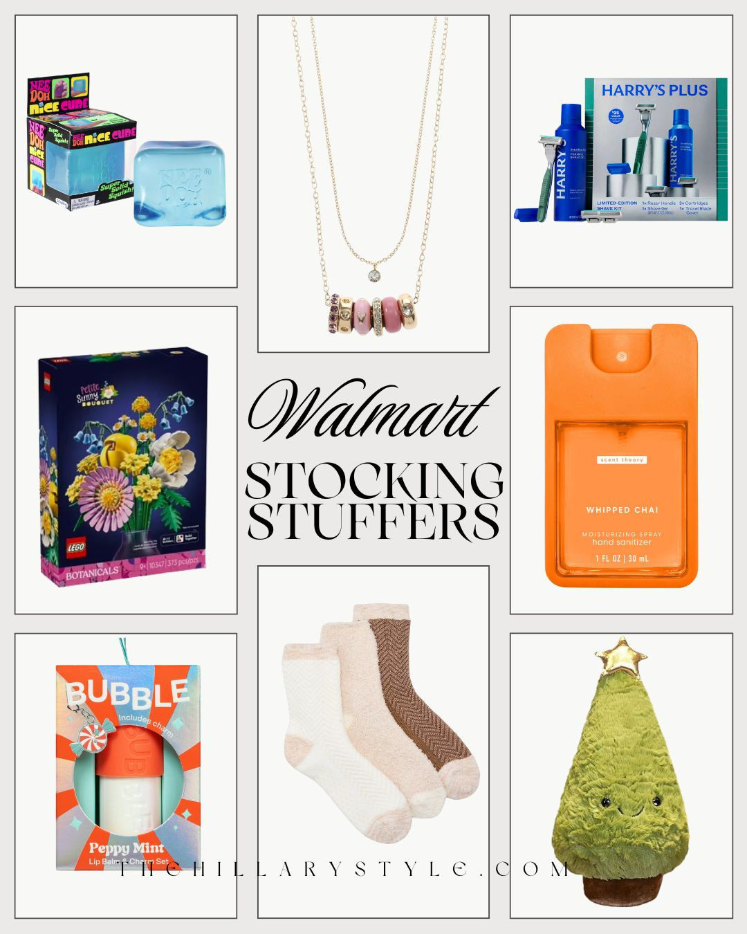 🎄 Walmart Stocking Stuffers: Must-Have Gifts for Everyone on Your List!

Still need a few things to fill those stockings? Walmart has all the perfect last-minute gifts! I snagged some adorable finds, like the LEGO Botanical set and the trendy Jellycat Christmas tree plush—perfect for kids and adults! Don't miss the viral Bubble Skincare lip product and the Harry's shaving kit for great grooming gifts. The beaded necklace is a fun accessory for teens or friends. These are all amazing stocking stuffer ideas that are also budget-friendly! Head to Walmart for all your cute and clever holiday gifts!

#WalmartFinds #Walmart #LTKunder50 #TheHillaryStyle #StockingStuffers #HolidayGifts #GiftsForHer #GiftsForHim #WalmartDeals #Jellycat #LEGO #AffordableGifts #GiftIdeas 

   

#LTKHoliday #LTKGiftGuide #LTKGiftGuide #LTKHoliday #LTKFindsUnder50
