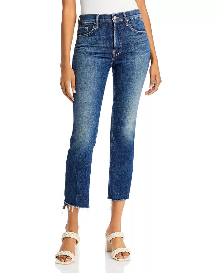 The Insider High Rise Crop Step Fray Bootcut Jeans | Bloomingdale's (US)