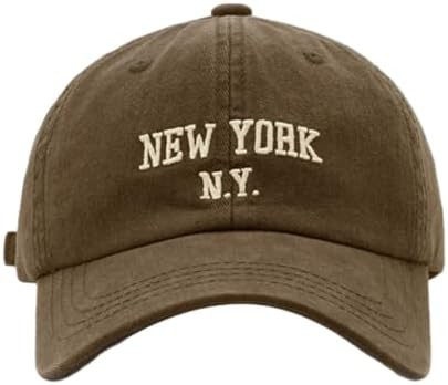 Top Baseball Caps for Women-Men Outdoor Baseball Hats New York Golf Sports Hat Curved-Brim UV Pro... | Amazon (US)