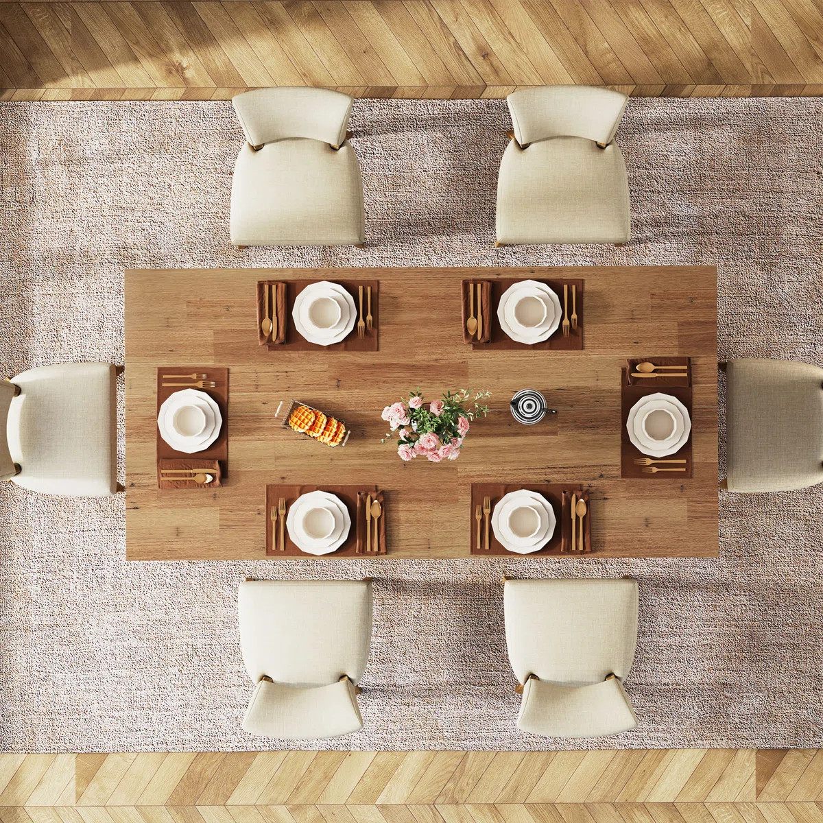 Rahn 63'' W. 6 Person Dining Table | Wayfair North America