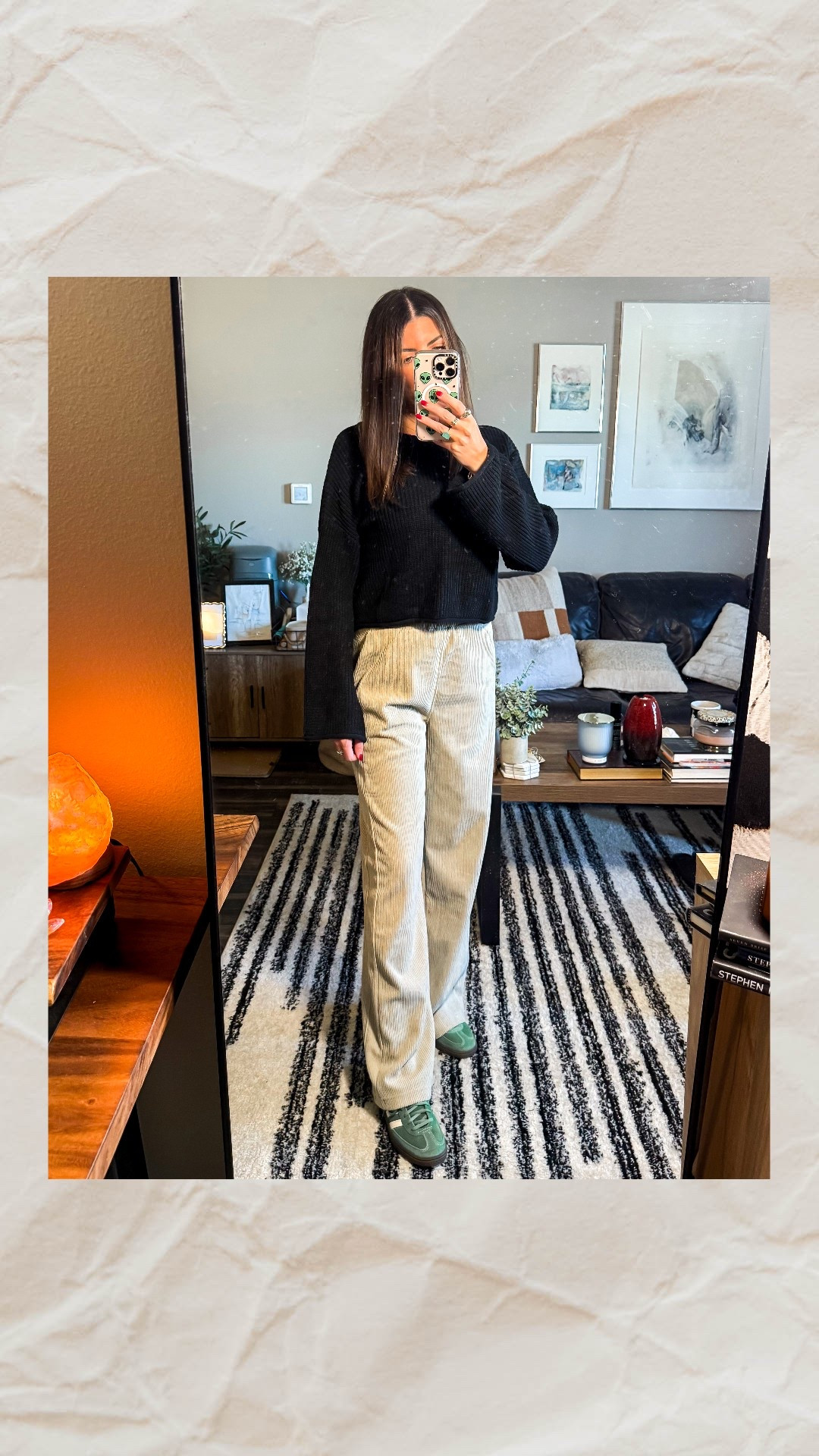 Neutral layers with a pop of color! 

This look combines cozy textures and an effortless silhouette—perfect for everyday wear. 

Loving how these corduroy pants pair with a classic black sweater and green sneakers for a subtle statement. 

Shop the details below!

#CasualStyle #CorduroyPants #NeutralOutfit #EffortlessStyle #EverydayLooks #SneakerStyle

#LTKFindsUnder100 #LTKSpringSale #LTKStyleTip