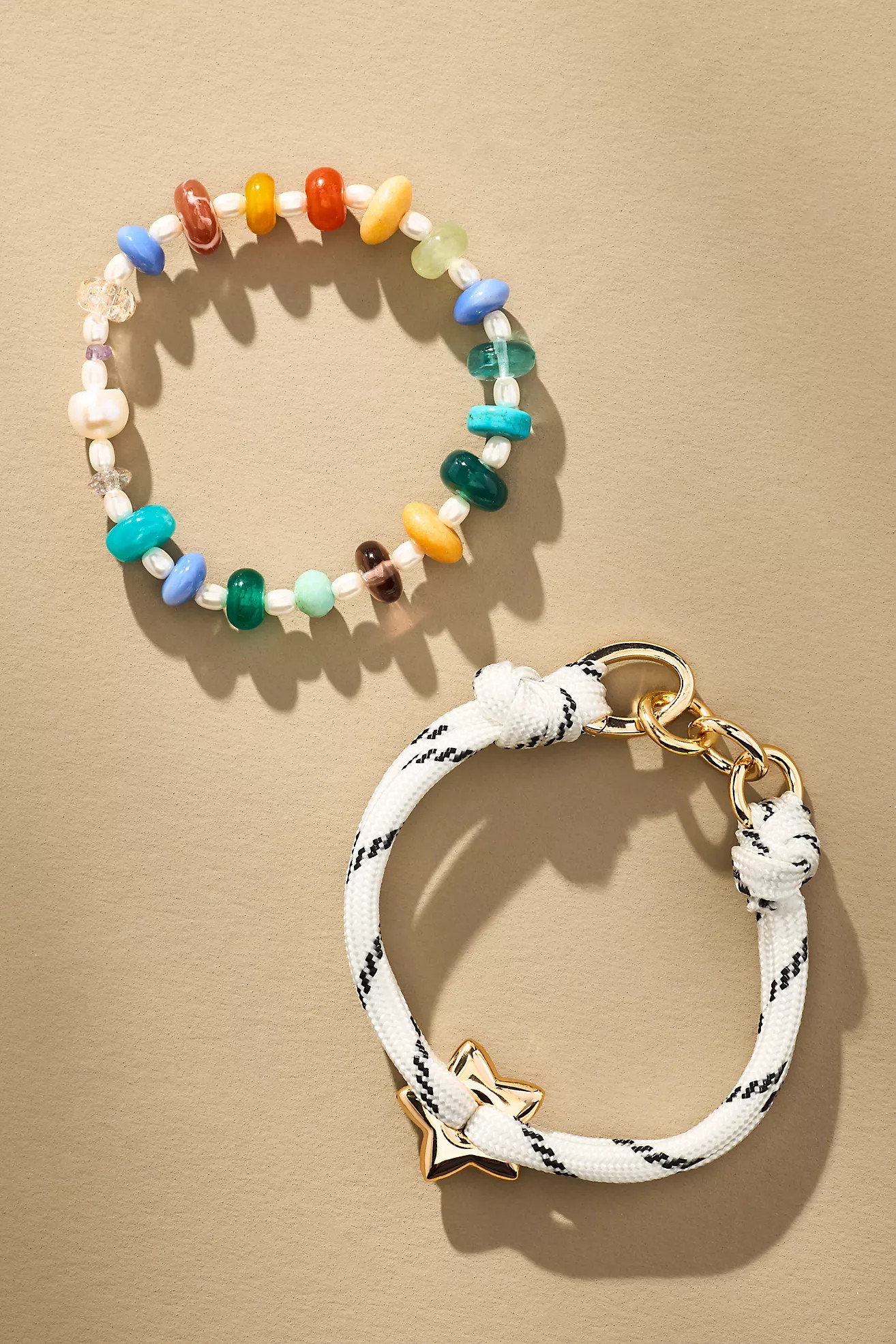 Mixed Bead Bracelets, Set of 2 | Anthropologie (US)