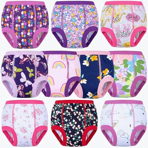 BIG ELEPHANT 10-Packs Training Underwear Absorbent Toddler Potty Trained Pants for Boys and Girls, 12 Months - 24 Months | Amazon (US)