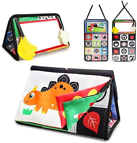 Baby Mirror Tummy Time Toys, Infant Mirror Brain Development Montessori Toy for Babies Newborn 0-3-6 | Amazon (US)