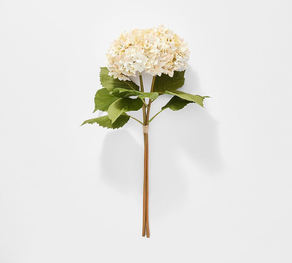 Faux Hydrangea Anemonie Bundle, 30"", Blush | Pottery Barn (US)