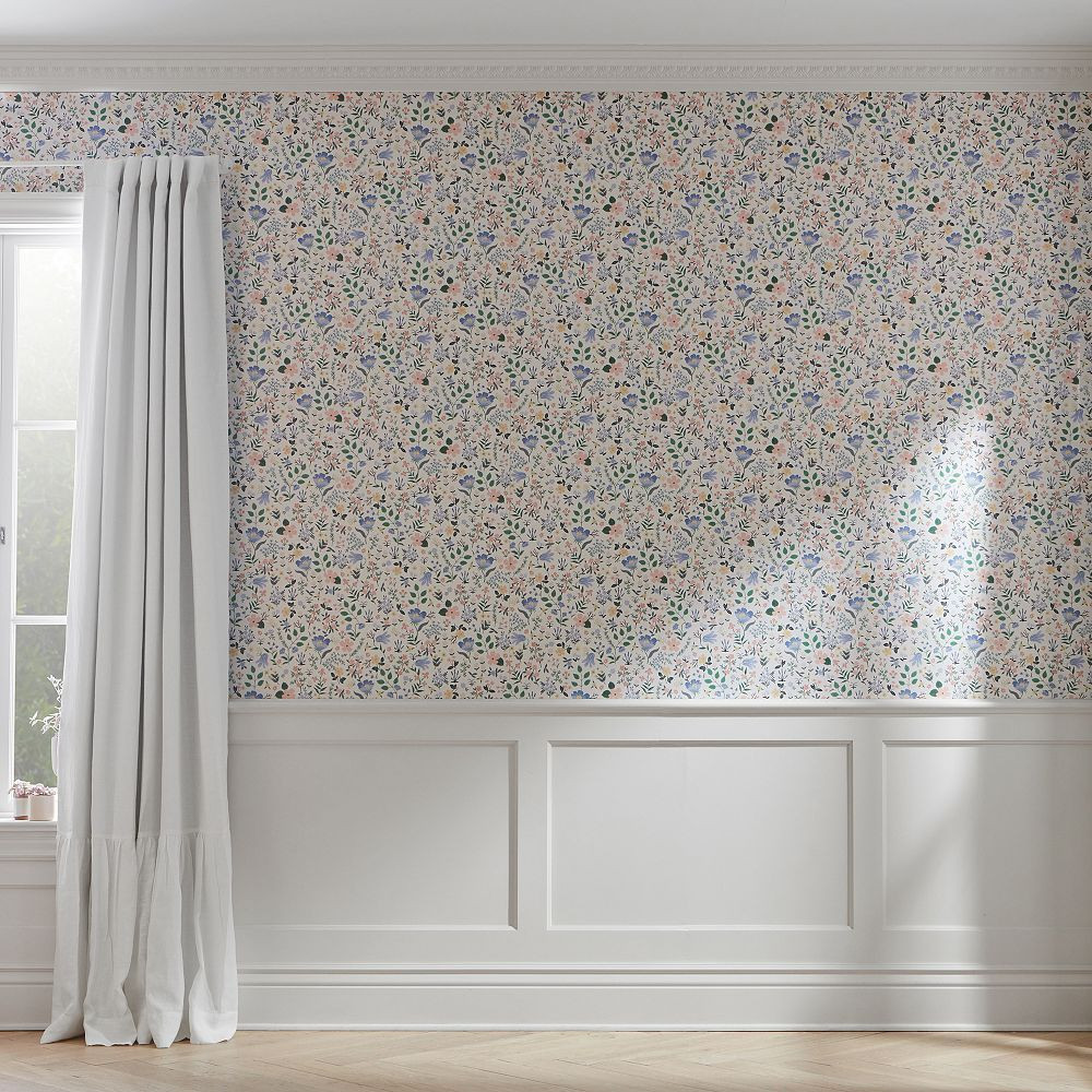 Rifle Paper Co. Bramble Fields Cream Wallpaper | Pottery Barn Teen