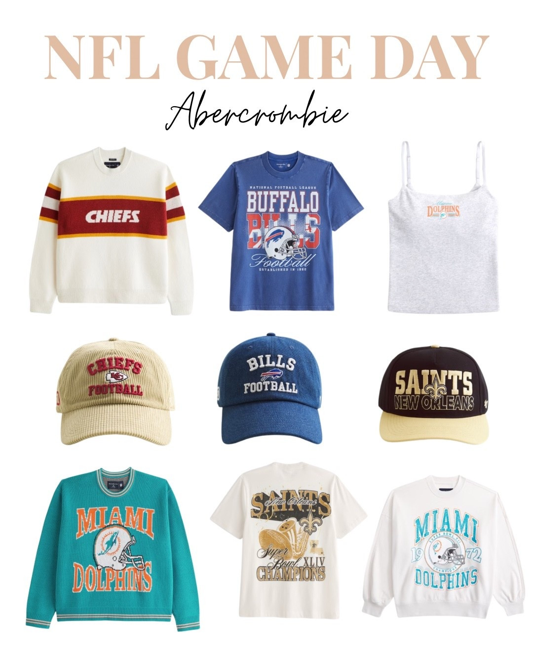Abercrombie’s NFL gear is the perfect mix of team spirit and everyday style. First 4 games down! @abercrombie 

#LTKStyleTip
